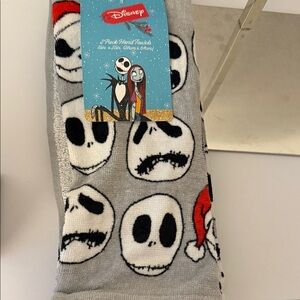 Disney Gray Towel with Jack Skellington Faces